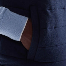 Bugatchi Melange Quilted Sweater Vest (Navy)
