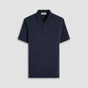Bugatchi Oscar Ottoman Polo Shirt (Black)