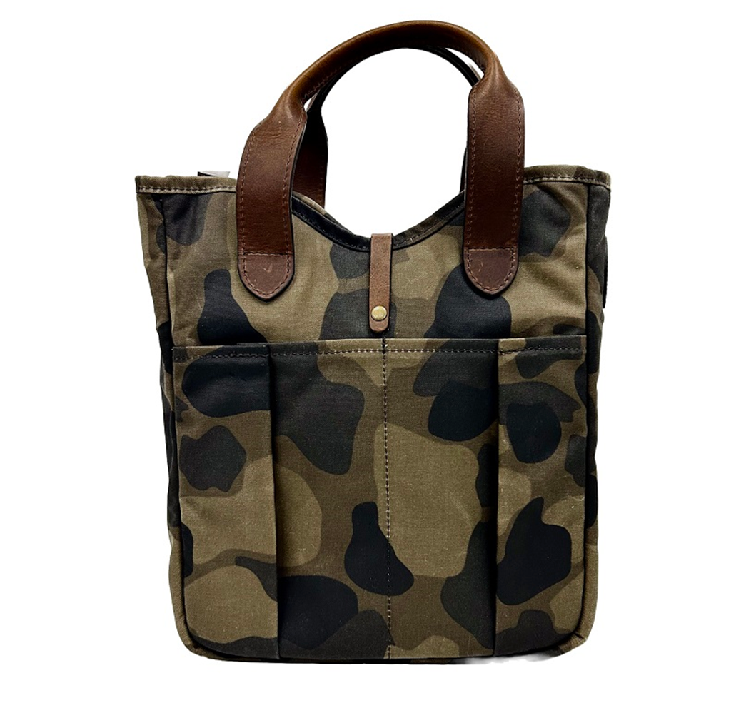 Leather camo tote hot sale