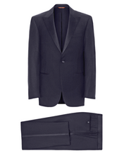 Canali Black Wool Tuxedo with Peak Lapels