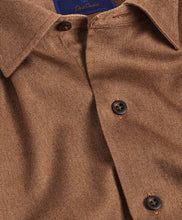 David Donahue Rust Tonal Print Sport Shirt