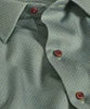 David Donahue Sage Micro Geometric Print Sport Shirt