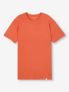 Derek Rose Stretch T-Shirt  (Spiced Orange)