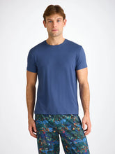Derek Rose Basel Micro Modal T-Shirt (Sapphire)
