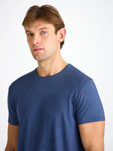 Derek Rose Basel Micro Modal T-Shirt (Sapphire)