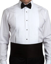 David Donahue Faille Pre-tied Bow Tie & Cummerbund Set | Black