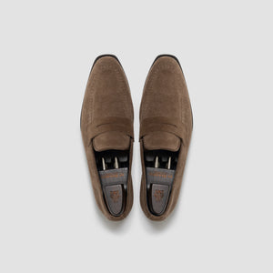 Di Bianco Vicenza Reserve Sttich Loafer (Bark Suede)