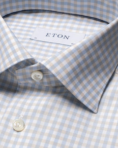 Eton Checked Fine Piqué Shirt
