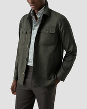 Eton Four Pocket Merino Wool Overshirt (Green)