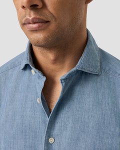 Eton Light Blue Denim Sport Shirt (Slim Fit)