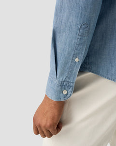 Eton Light Blue Denim Sport Shirt (Slim Fit)