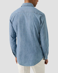 Eton Light Blue Denim Sport Shirt (Slim Fit)