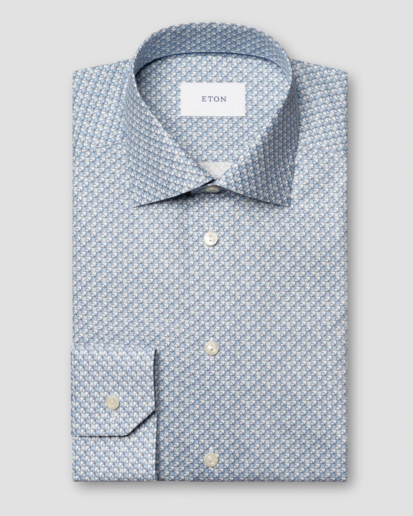 Eton Drink Print Signature Twill Dress Shirt | Contemporary fit