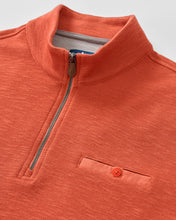 Johnnie-O Flame Stitch Quarter Zip | Tangerine