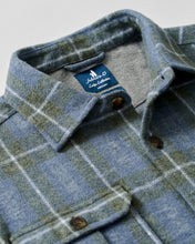 Johnnie-O Labrador Tartan Plaid Shacket | Laguna Blue