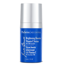 Blue skincare serum bottle with silver cap on a white background