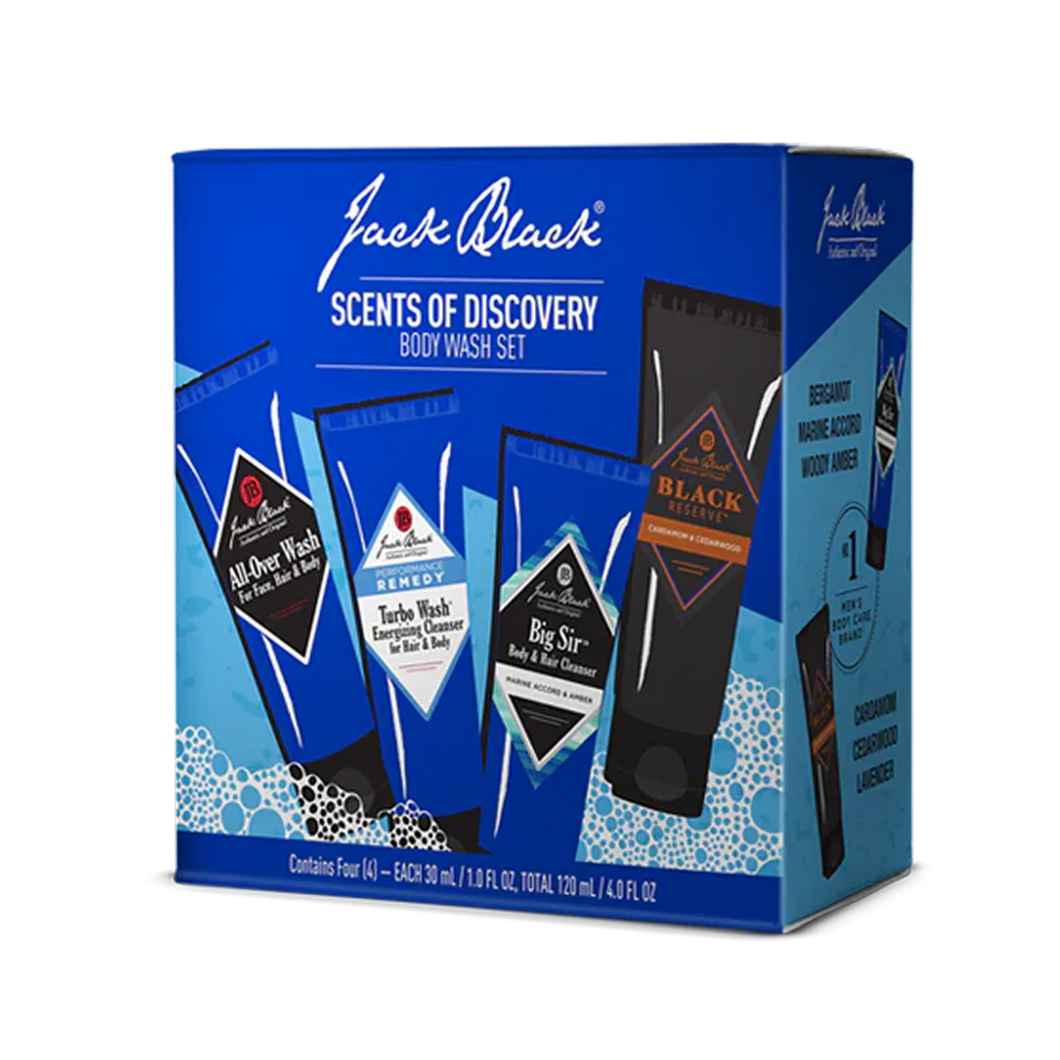 JACK BLACK Scents of Discovery Body Wash Set
