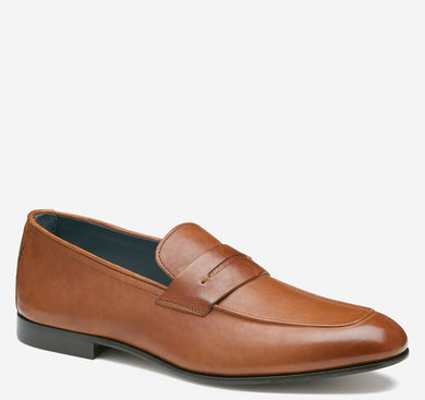 Johnston & Murphy Taylor Penny Loafer (Tan Italian Full Grain)