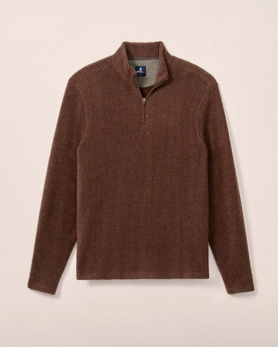 Johnnie-O Dion Sherpa 1/4 Zip Pullover (Mushroom)