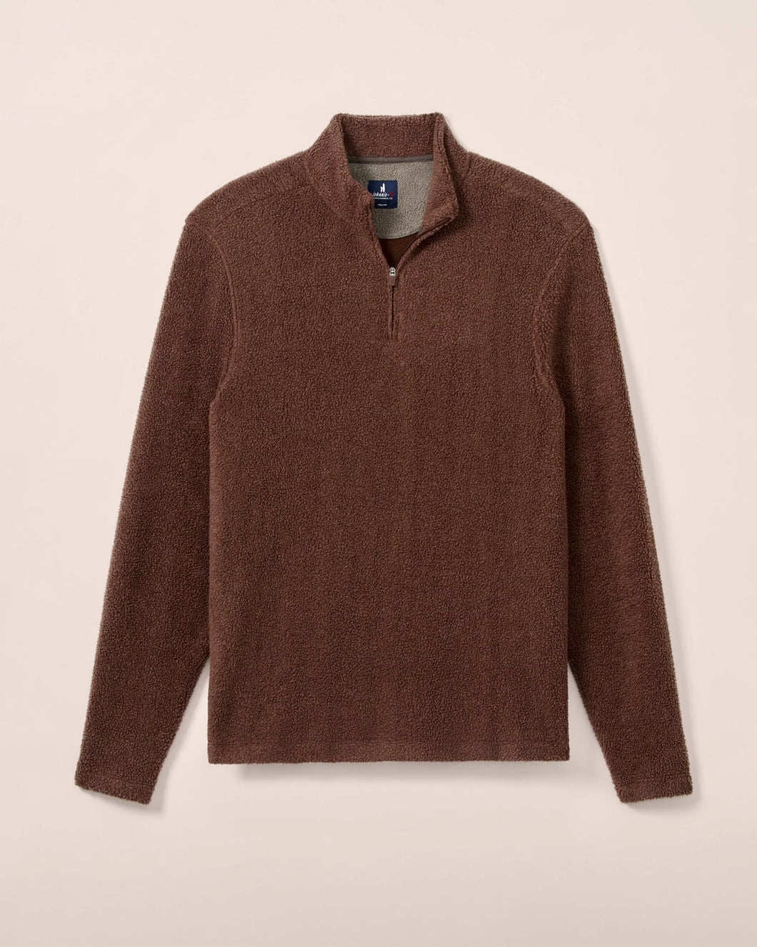 Johnnie-O Dion Sherpa 1/4 Zip Pullover (Mushroom)