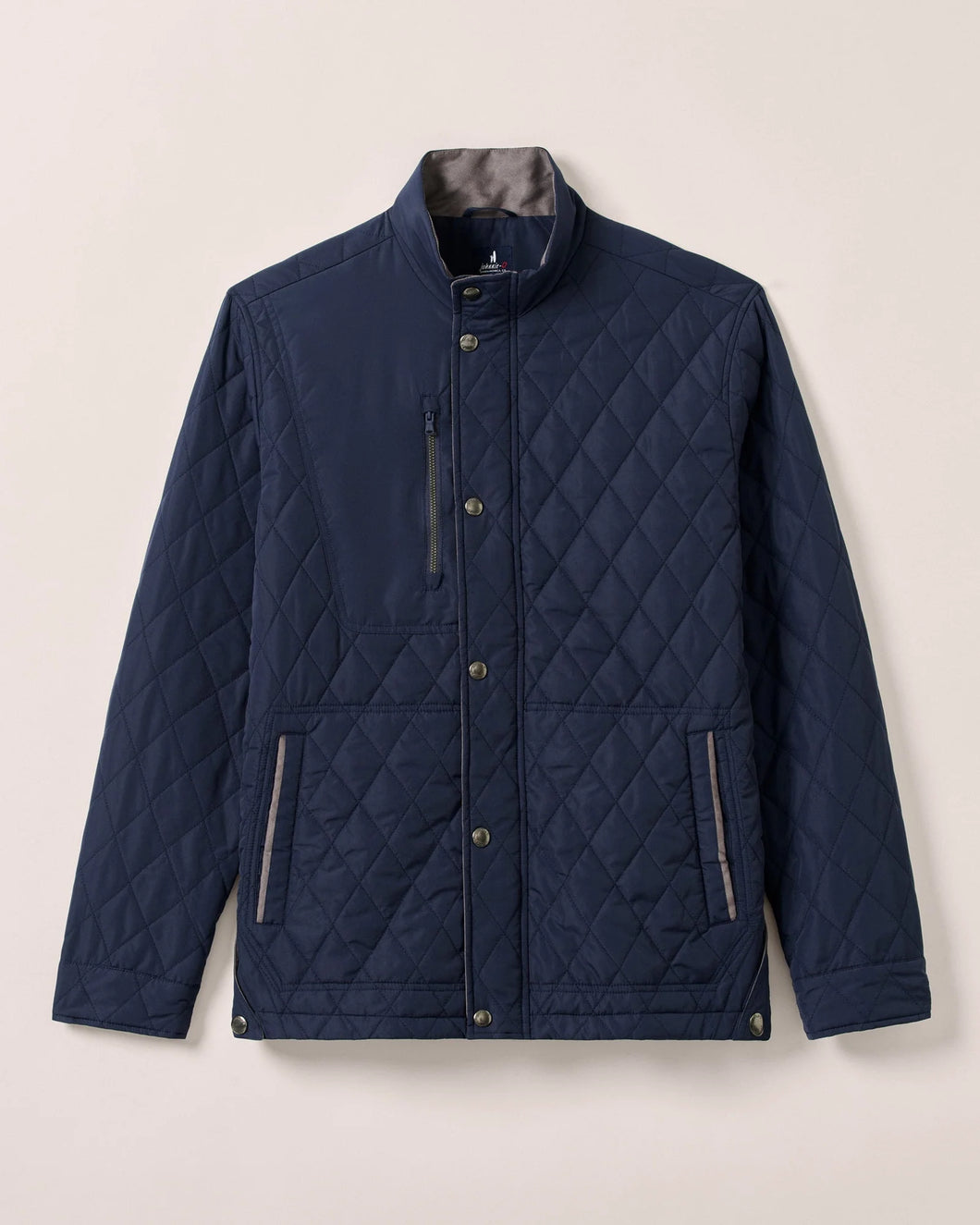 Johnnie-O Juno Quilted Snap Jacket (Navy)