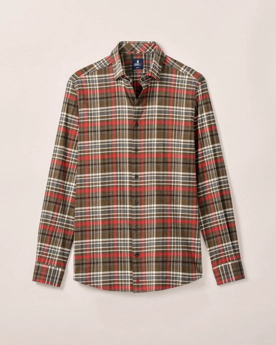 Johnnie-O Langston Button Down Flannel Shirt