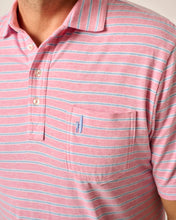 Johnnie-O Matthis Striped Original 4 Button Polo (Petal)