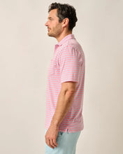 Johnnie-O Matthis Striped Original 4 Button Polo (Petal)
