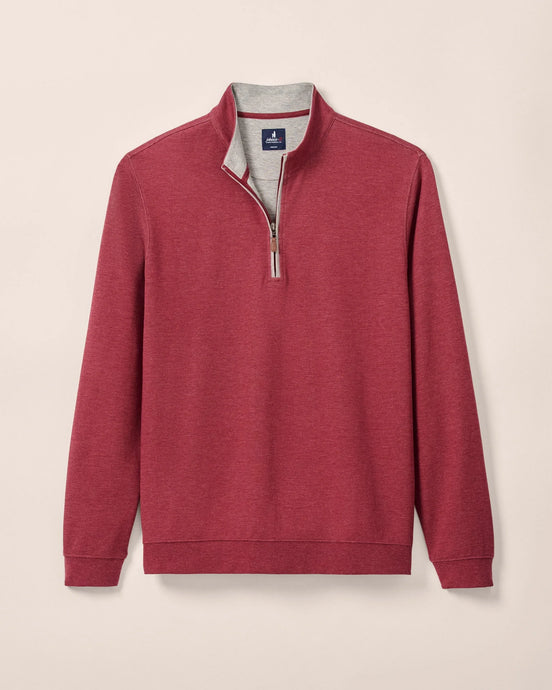 Johnnie-O Sully 1/4 Zip Pullover (Port)