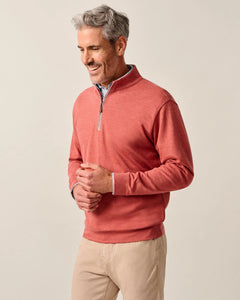 Johnnie-O Sully 1/4 Zip Pullover (Snapper)