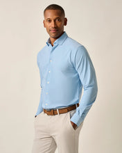 Johnnie-O Travis Performance Button Up Shirt (Laguna Blue)
