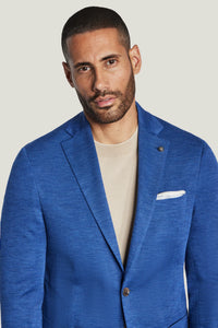 Jack Victor Blue Solid COMFORTWEAR™ Blazer