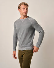 Johnnie-O Boggs Merino Wool Crewneck Sweater (Light Grey)