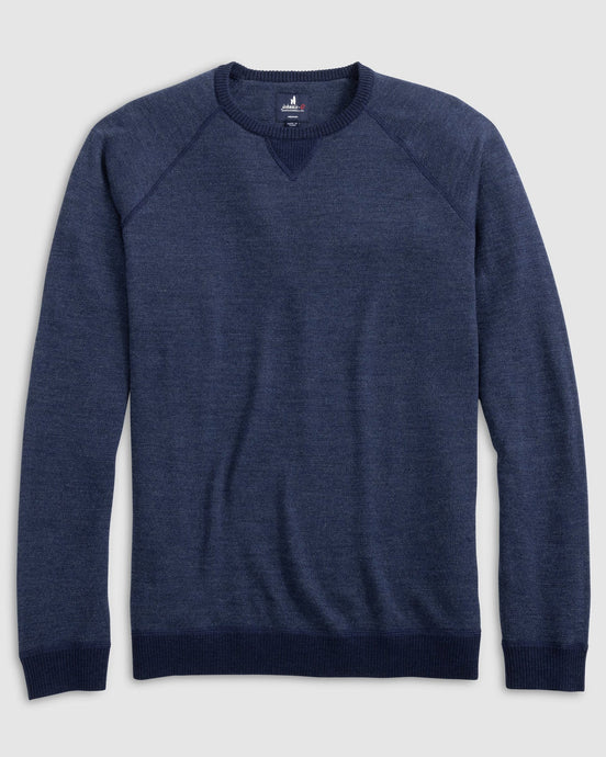 Johnnie-O Boggs Merino Wool Crewneck Sweater (Navy)