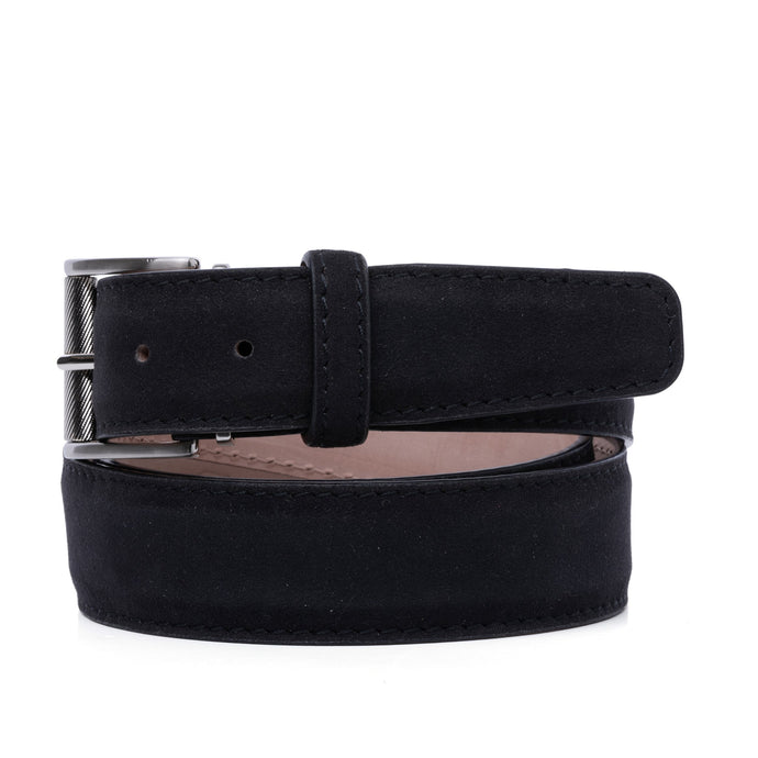 LEN Alcantara Border Stitched Belt (Black)