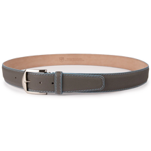 LEN Epsom Leather Belt (Charcoal/Ice Blue)