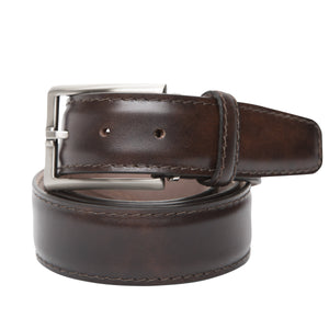 LEN Italian Marble Calf 40mm Belt (Espresso)