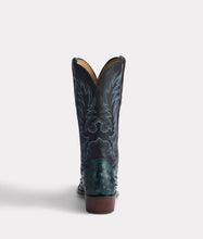 Lucchese ELGIN Ostrich Boot | Navy