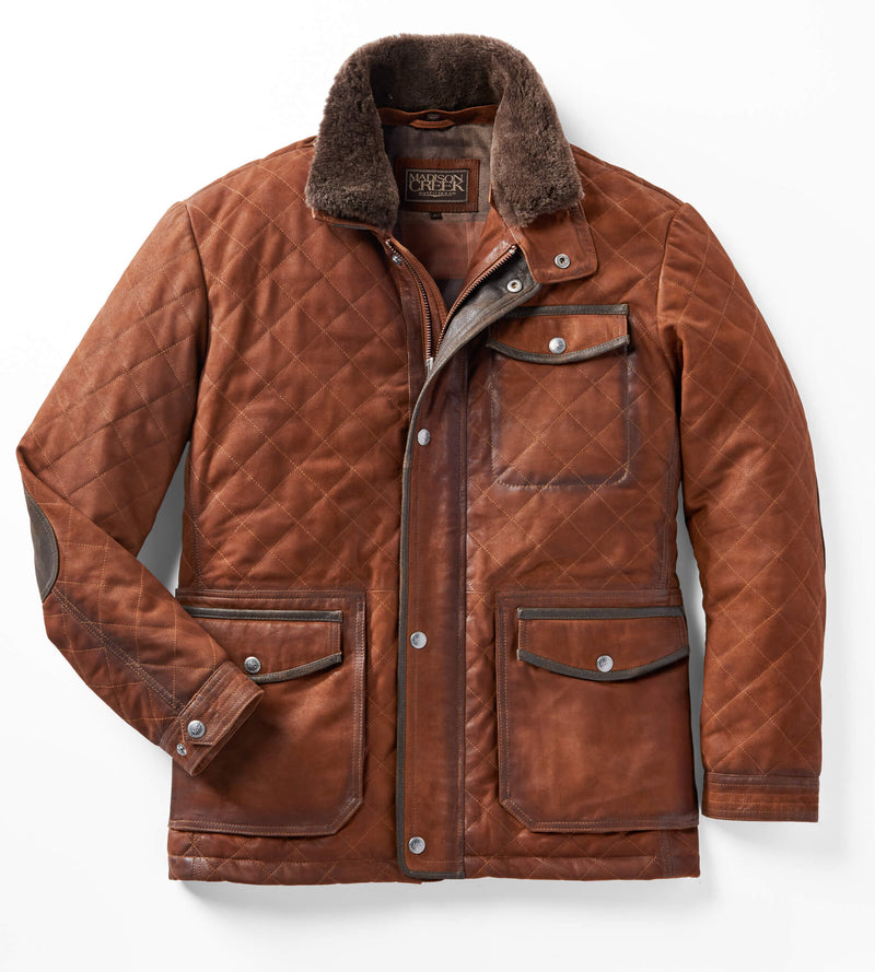 MADISON CREEK OUTFITTERS Sedona Waxed Suede Leather Jacket