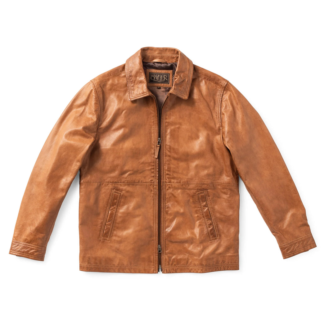 MADISON CREEK Sundance Lambskin Nappa Leather Jacket