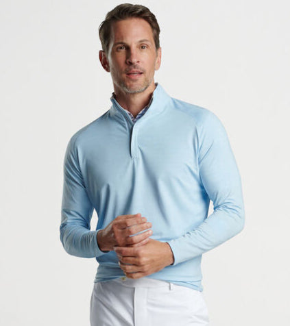 Peter Millar Stealth Performance Quarter-Zip (Blue Frost Peter Millar Stealth Performance Quarter-Zip (Blue Frost