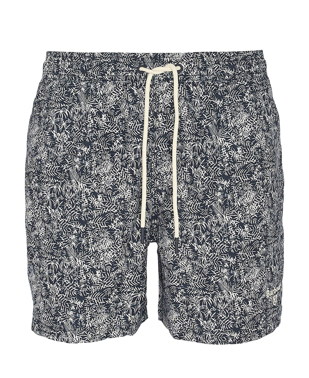 Barbour Braithwell Palm-Print Swim Shorts