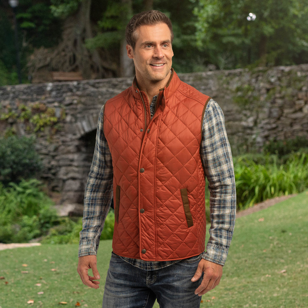 MADISON CREEK OUTFITTERS Greenville Quilted Nylon Vest (Harvest)