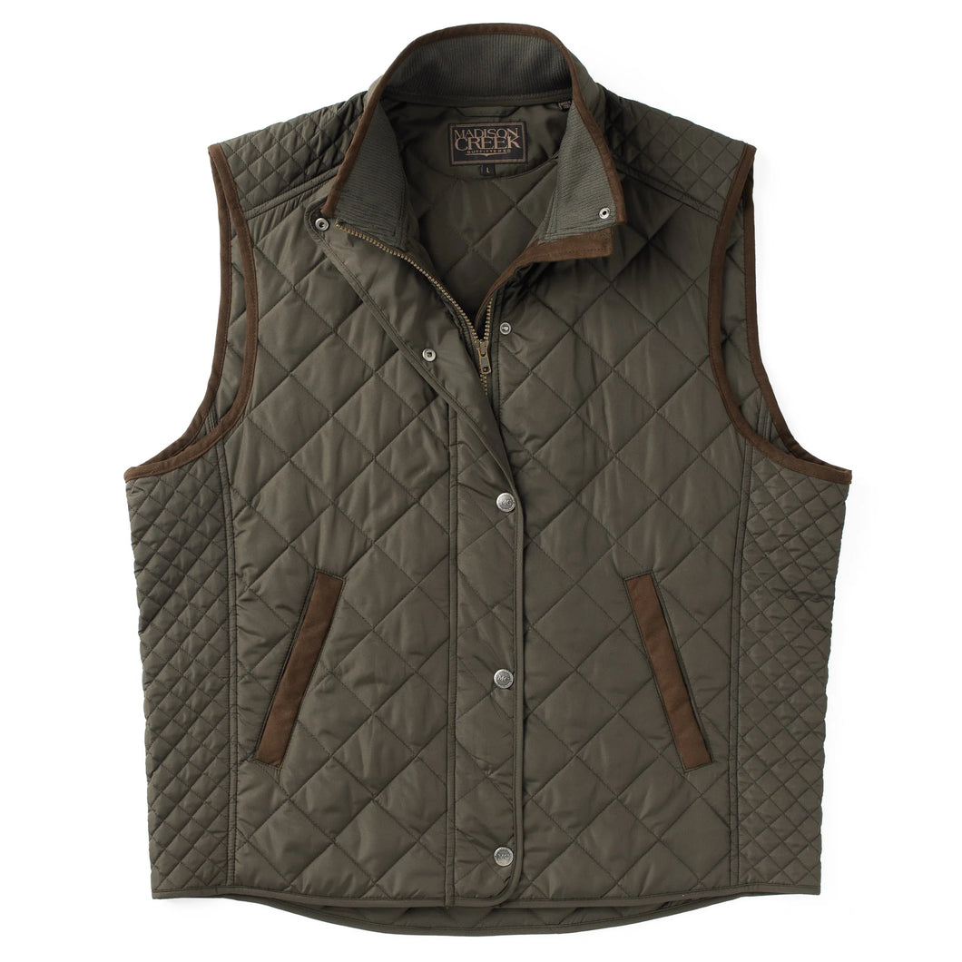 MADISON CREEK OUTFITTERS Greenville Quilted Nylon Vest (Loden)