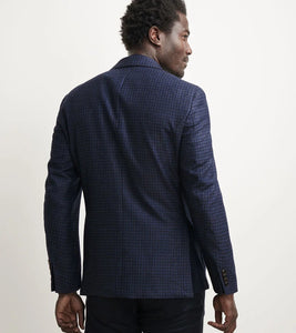 Peter Millar Adler Gingham Soft Jacket (Navy)
