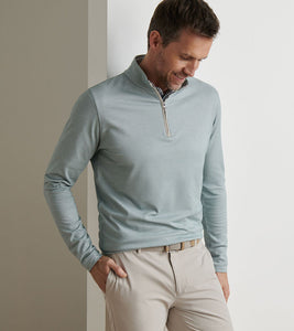 Peter Millar Albatross Pique Quarter Zip (Sherwood)