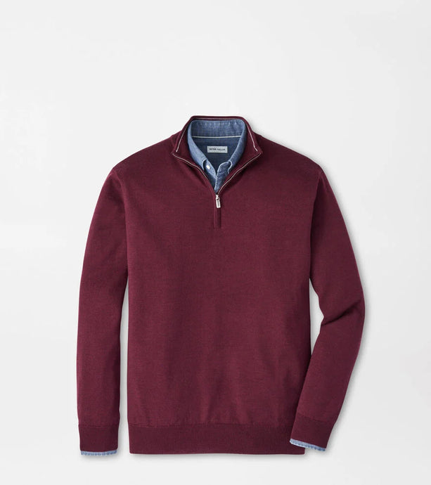Peter Millar Autumn Crest Quarter Zip (Autumn Foliage)
