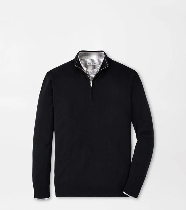 Peter Millar Autumn Crest Quarter Zip (Black)
