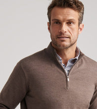 Peter Millar Autumn Crest Quarter Zip (Poplar Brown)