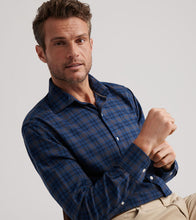 Peter Millar Bar Harbor Flannel Sport Shirt (Blue Haze)